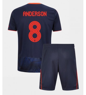 Nottingham Forest Elliot Anderson #8 Tredjetrøje Børn 2025-26 Kortærmet (+ Korte bukser)